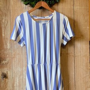 Striped Knit Summer Dress